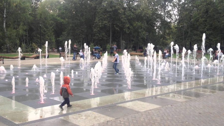 пример пешеходного фонтана в Крыму